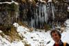 next photo: frozen waterfall