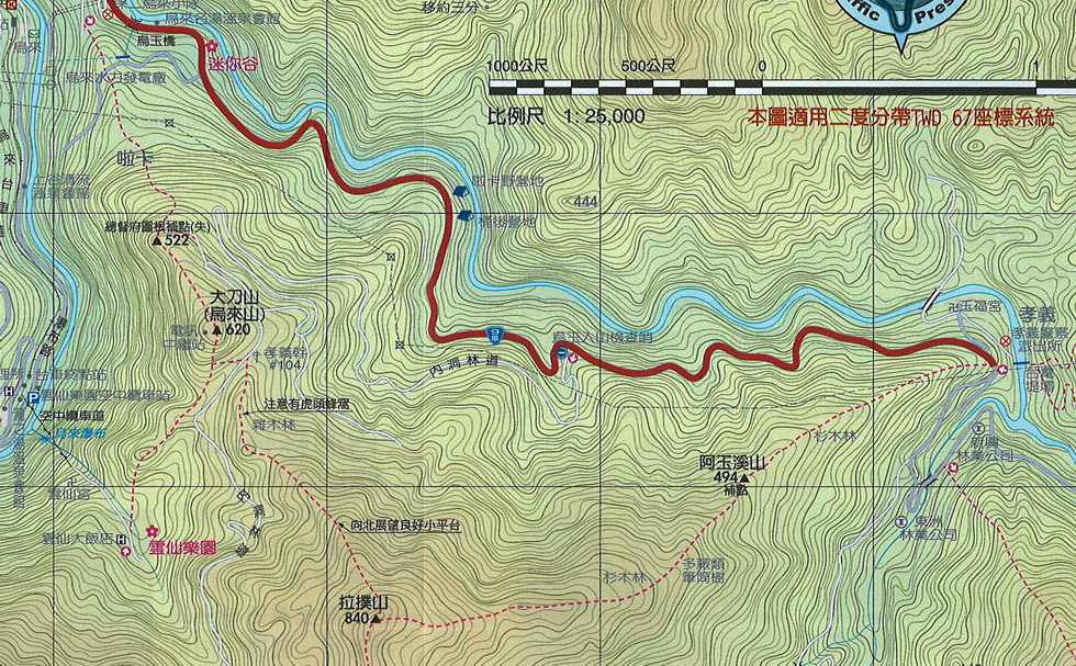 Lapu Mountain hike lapu_map