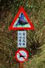 pheasant crossing sign
