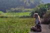 Tammy looking out over the Tianliaoyang 田寮洋 wetland