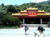 寶清宮 Bǎoqīnggōng temple, trailhead to left