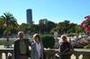 next photo: George, Anne-Marie and Tammy with Jardin du Luxembourg in the background