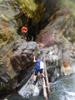 tricky accees to the hot spring pool cave