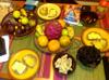 next photo: fruit dinner at home