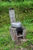 next photo: outdoor stove