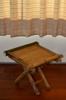 next photo: folding bamboo stool repair