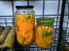 next photo: Carrot pickle set out in the sun for two days
