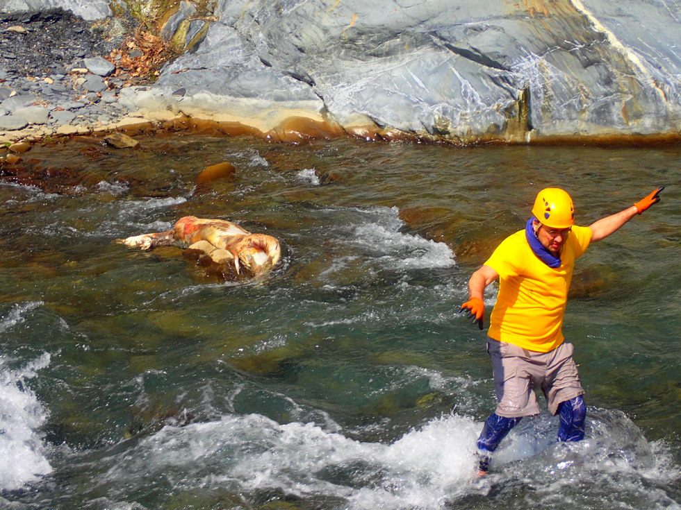 Danda stream 丹大溪 Hot springs survey P3010566