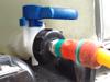 next photo: Home rainwater system valves