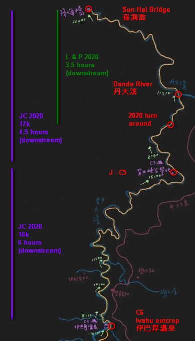Junda Stream 郡大溪 Aul misnabukun Joseph-map-sketch-labled