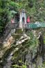 next photo: end of bridge on Lushui trail  綠水步道 over Wenshan Hot Springs 文山溫泉, the climb down